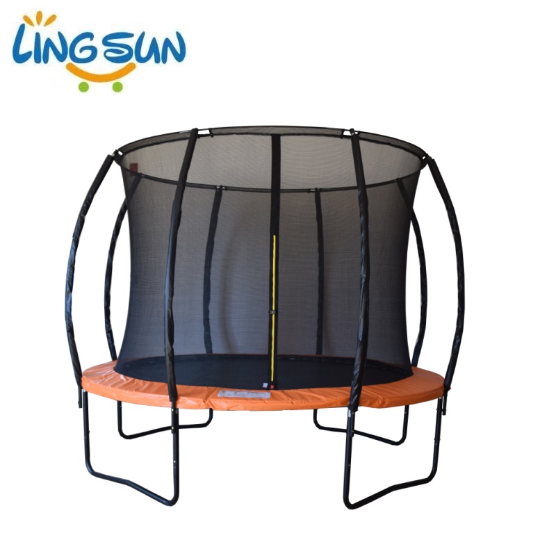 trampoline with fiber rod - orange color